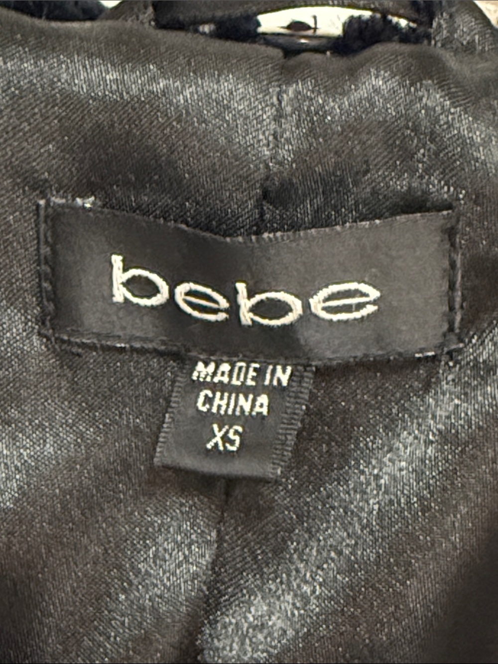 Bebe Women’s Black Faux Fur Long Coat - Picture 13 of 16